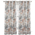 Classical Ink Painting Floral Printed Curtain Drapes